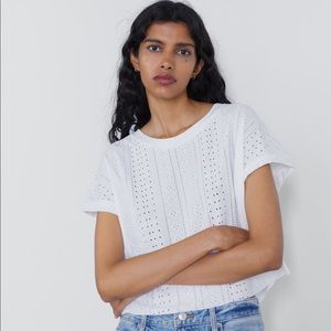 🎈2 for $25🎈ZARA Openwork Shirt - NWOT